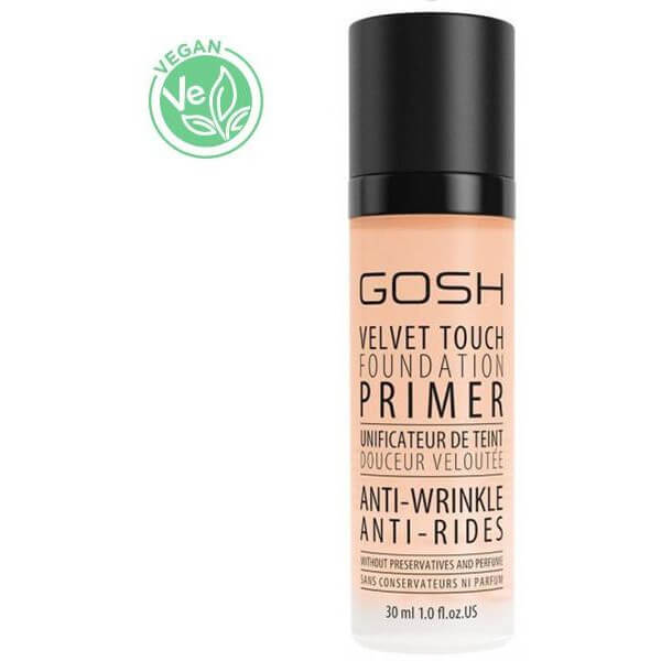 Base unificadora antiarrugas - Base Velvet Touch Foundation GOSH de 30ML.