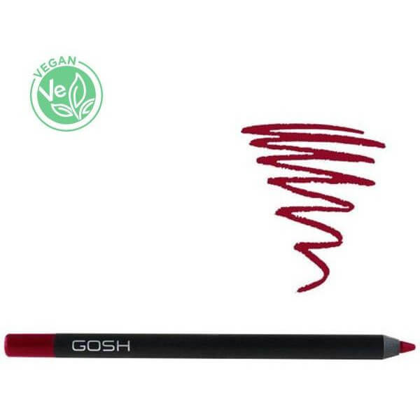 Lápis labial à prova d'água cremoso nº 16 The Red - Velvet Touch GOSH Lápis labial à prova d'água cremoso nº 16 The Red - Velvet Touch GOSH