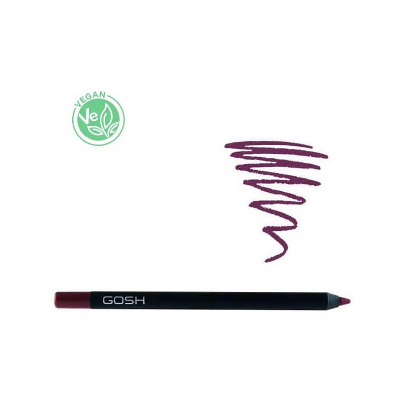 Wasserfester Lippenstift in cremiger Textur Nr. 12 Raisen - Velvet Touch GOSH