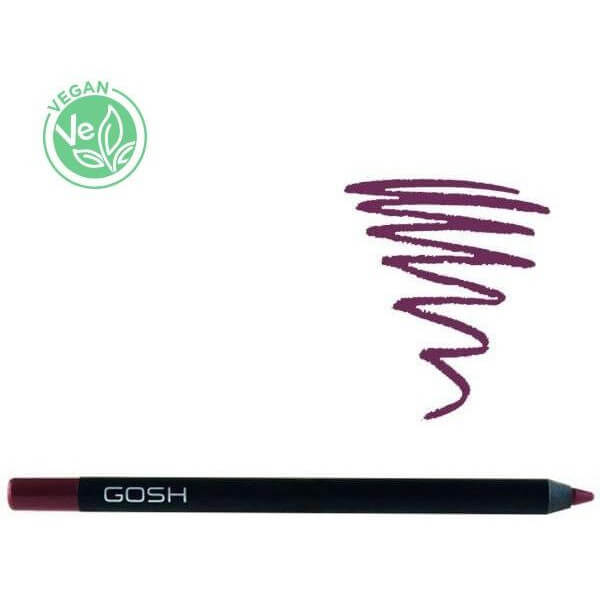 Waterdicht lippenpotlood crème nr. 12 Raisen - Velvet Touch GOSH Waterdicht lippenpotlood crème nr. 12 Raisen - Velvet Touch GOSH
