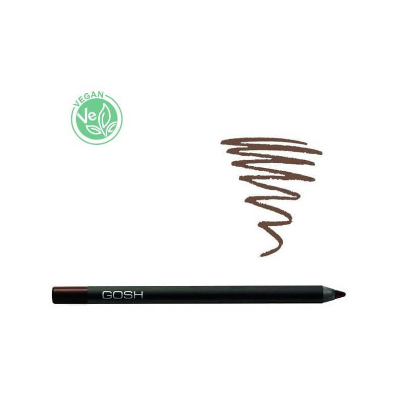Eyeliner de alta cobertura à prova d'água Marrom - Toque aveludado GOSH