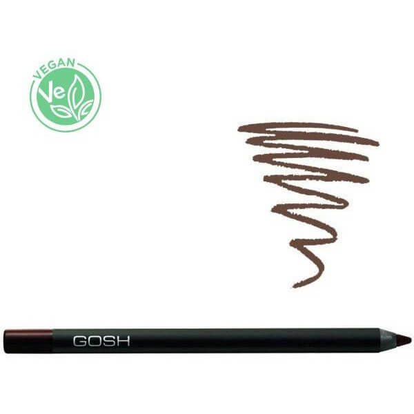 Eyeliner de alta cobertura à prova d'água Marrom - Toque aveludado GOSH Eyeliner de alta cobertura à prova d'água Marrom - Toque aveludado GOSH