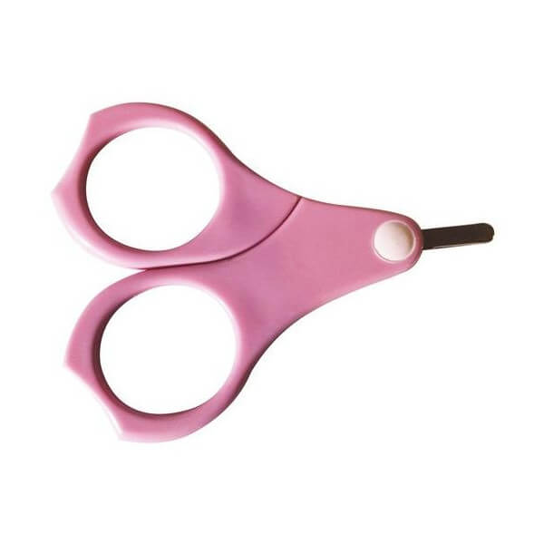 Tesoura de unhas para bebê rosa PARISAX