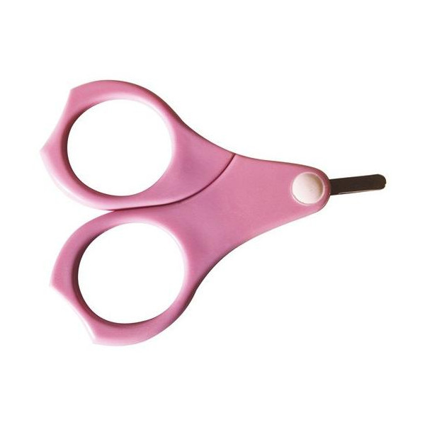 Tijeras de uñas para bebé color rosa PARISAX
