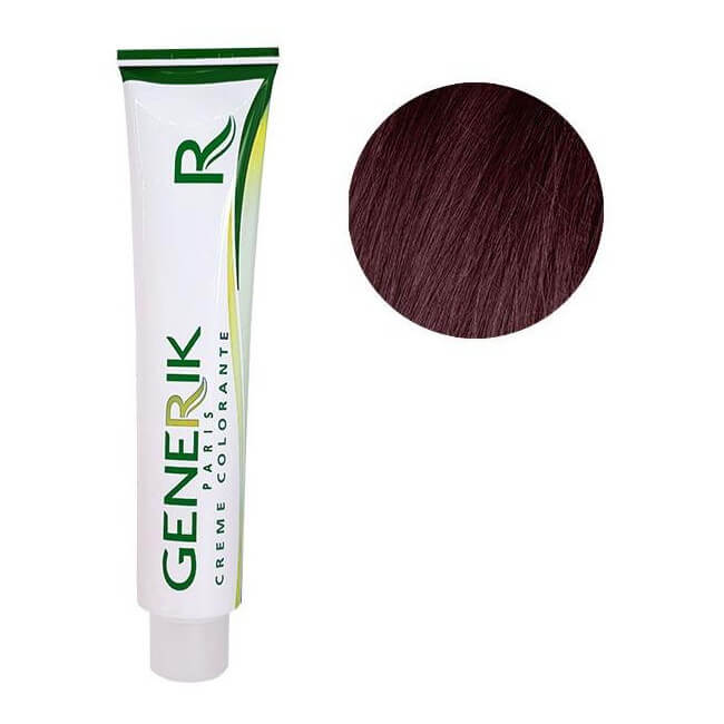 Generérik Coloration Sans amoniaque N ° 5.52 Chestnut Light Acajou Red Irisé 100 ML