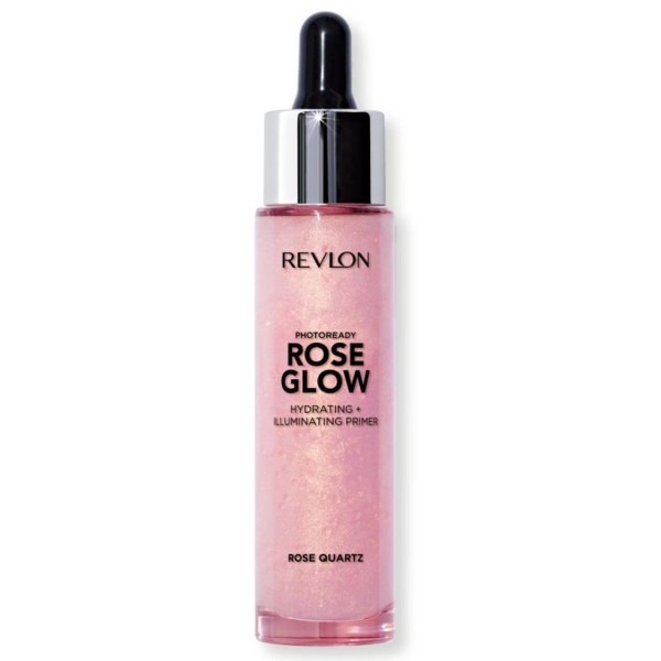Base de maquillaje iluminadora rosa glow Photoready de REVLON.
