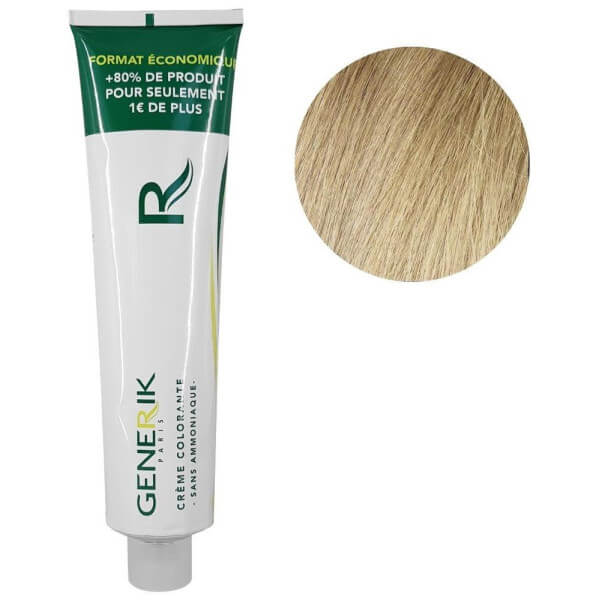 Générik Coloration sans ammoniaque N°10 Blond très clair éclaircissant 180 ML