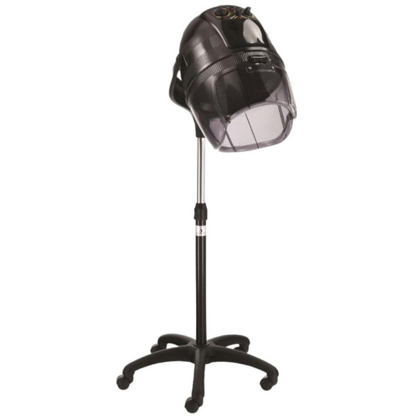 Professional hair drying helmet with black Record 1200 stand