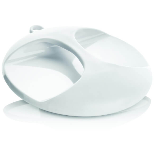 Ronde witte spiegel
