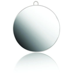 Ronde witte spiegel
