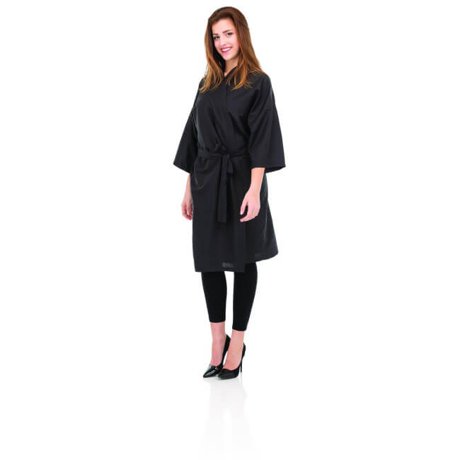 Kimono professionnel noir en PVC 