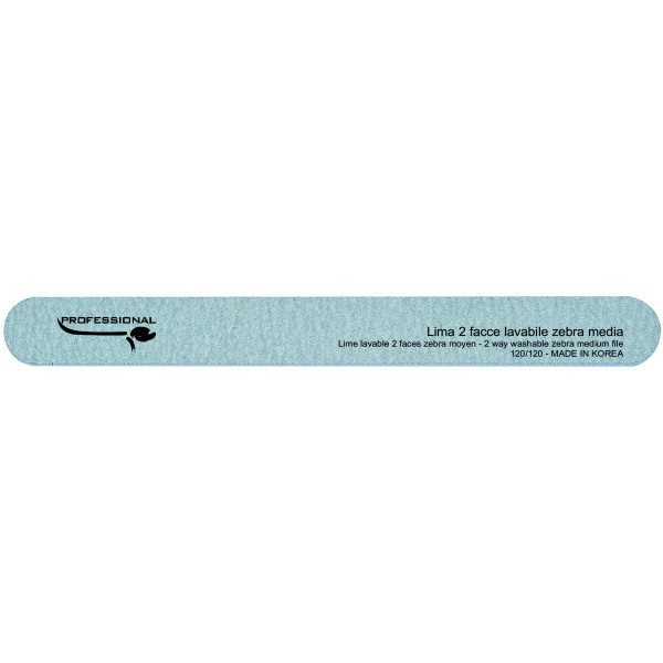 Lima lavable de doble cara de cebra - grano medio 120/120 Lima lavable de doble cara de cebra - grano medio 120/120