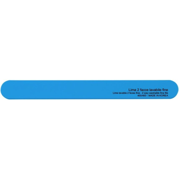 Lime double face bleue lavable - grains durs 120/120 Lime double face bleue lavable - grains durs 120/120