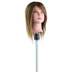 Training head 100% natural hair