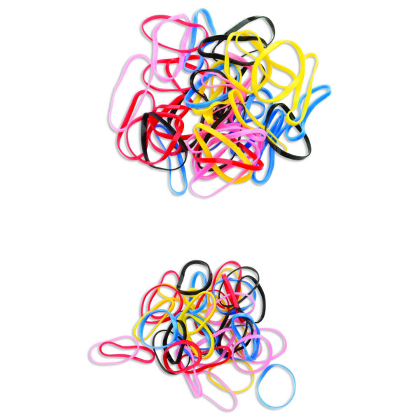 Rubber bands in small size, color x40