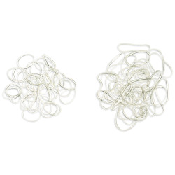 Transparante rubberen bandjes klein formaat x40