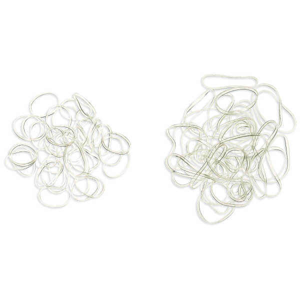 Transparante rubberen bandjes klein formaat x40 Transparante rubberen bandjes klein formaat x40