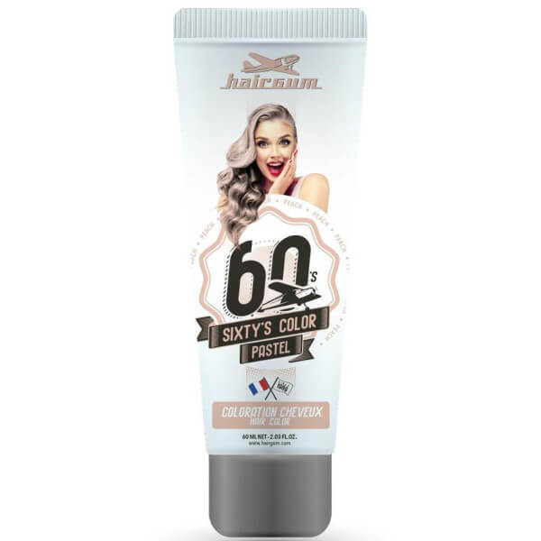 Corante em creme Sixty's Color - Pêssego HAIRGUM 60ML Corante em creme Sixty's Color - Pêssego HAIRGUM 60ML