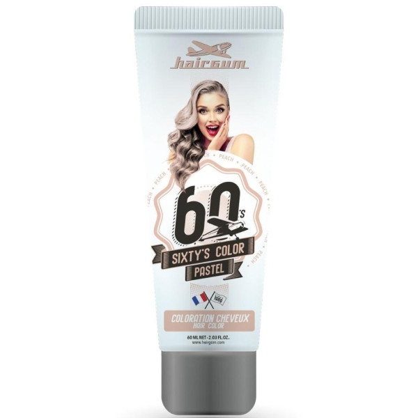Sixty's Color Coloring Cream - HAIRGUM Peach 60ML
