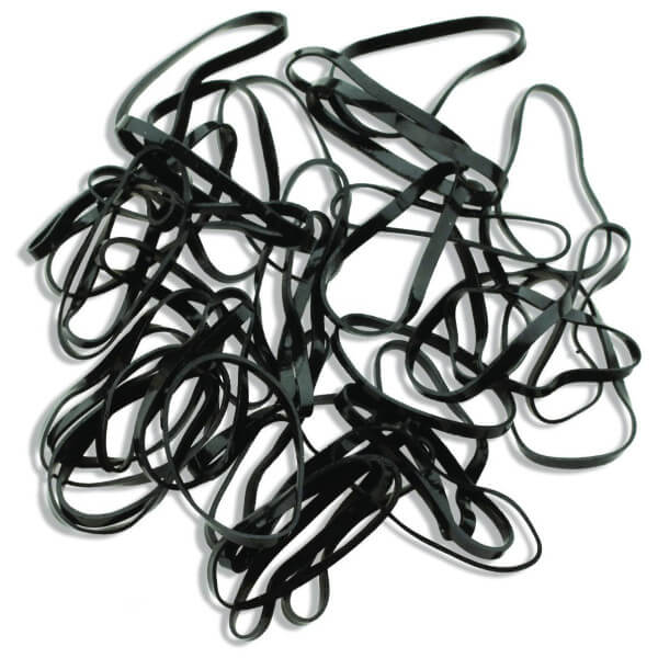 Zwarte rubberen band groot formaat x40 Zwarte rubberen band groot formaat x40