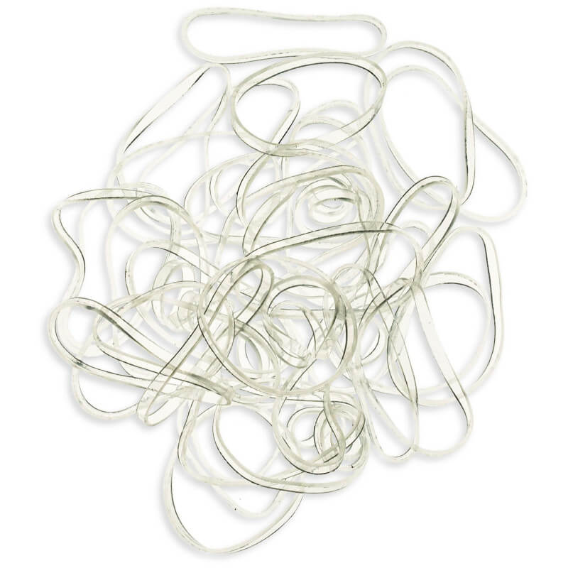 Grote transparante rubberen band x40