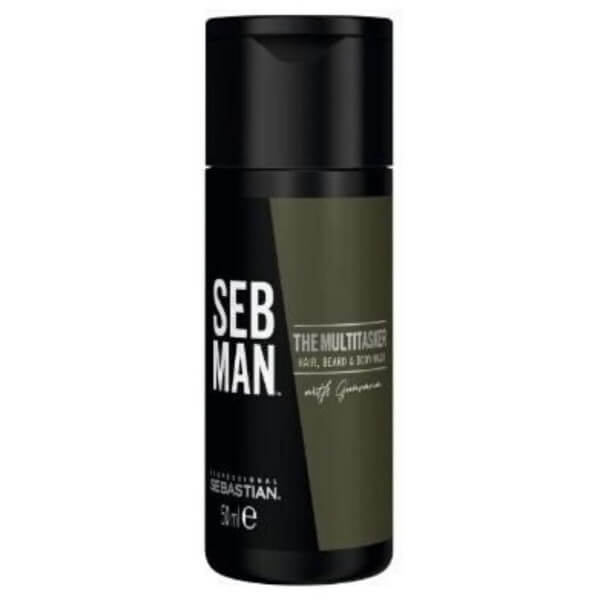 Gel de limpeza para corpo, cabelo e barba The Multi-Tasker Sebman 50ML Gel de limpeza para corpo, cabelo e barba The Multi-Tasker Sebman 50ML