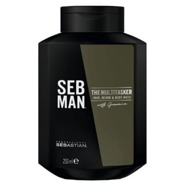 Gel detergente per il corpo, capelli e barba Il Multi-Tasker Sebman 250ML