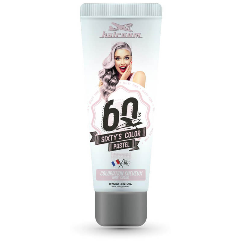 Semi-permanente crèmekleuring Sixty's Color - Pastelroze HAIRGUM 60ML