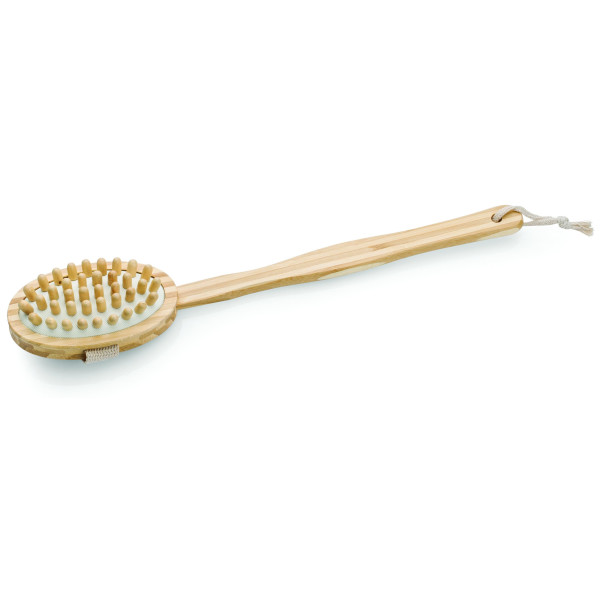 Pumice and bristle bath brush