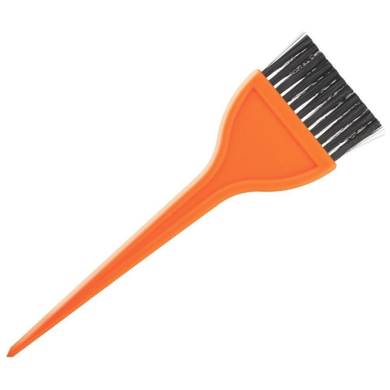 Orange hair coloring brush