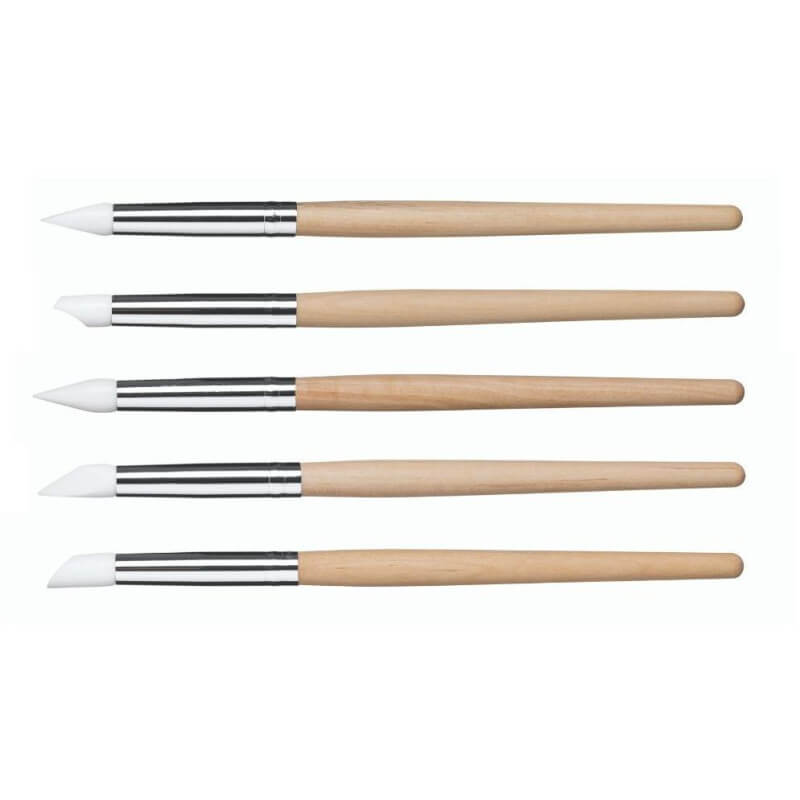 Kit de 5 pincéis de silicone