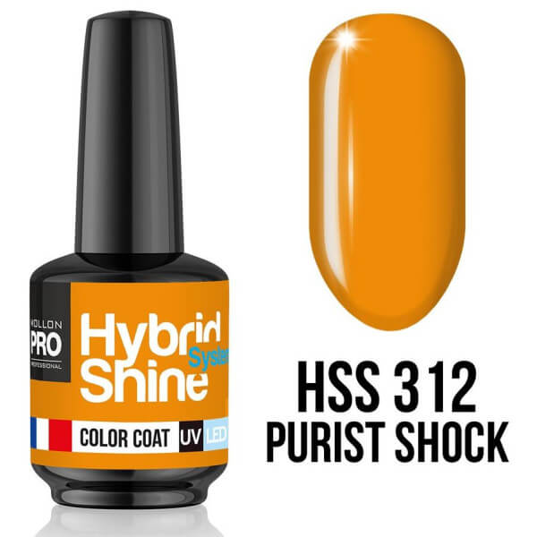 Mini vernis semi-permanent Hybrid Shine n°312 MOLLON PRO 8ML