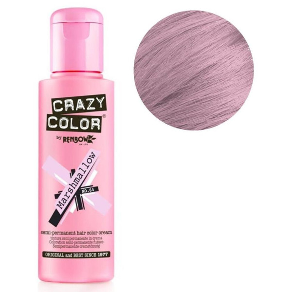 Semi-permanent coloring n ° 64 Marshmallow Pink CRAZY COLOR 100ML