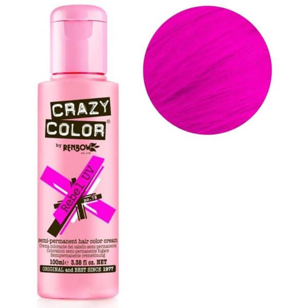 Halbpermanent rosa Haarfärbemittel Neo Rebel CRAZY COLOR 100ML