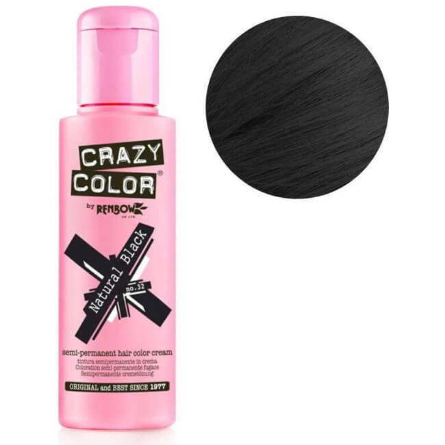 Semi-permanente kleuring Black CRAZY COLOR 100ML