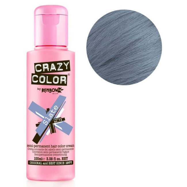 Coloration semi-permanente n°74 Slate CRAZY COLOR 100ML