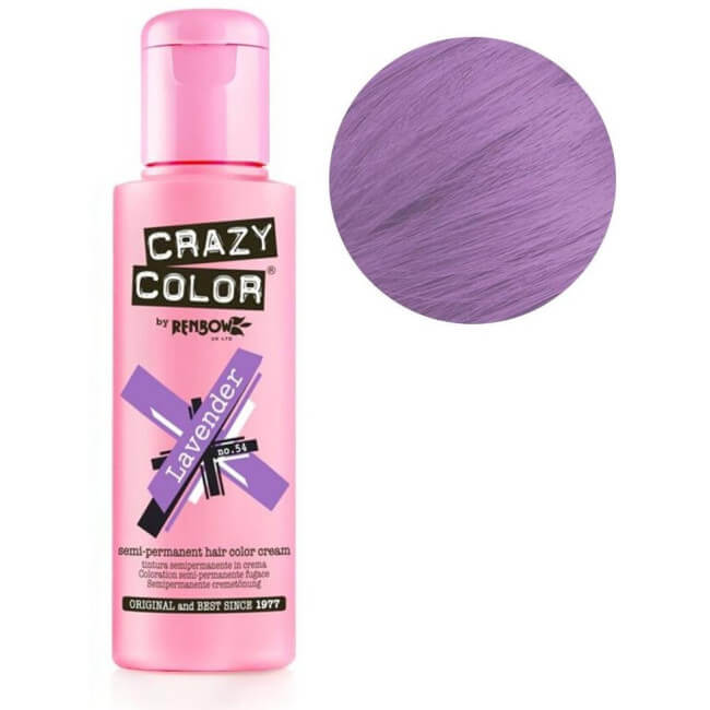 Colorazione semi-permanente Lavanda CRAZY COLOR 100ML