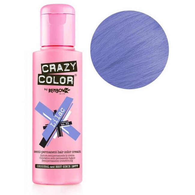 Semi-permanente haarkleuring Lila CRAZY COLOR 100ML.