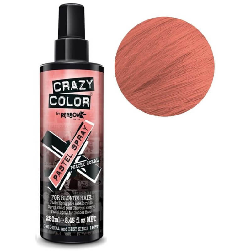 Spray de color pastel Melocotón Coral CRAZY COLOR 250ML