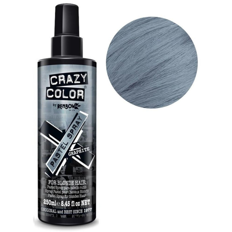 Spray de color grafito pastel CRAZY COLOR de 250ML.