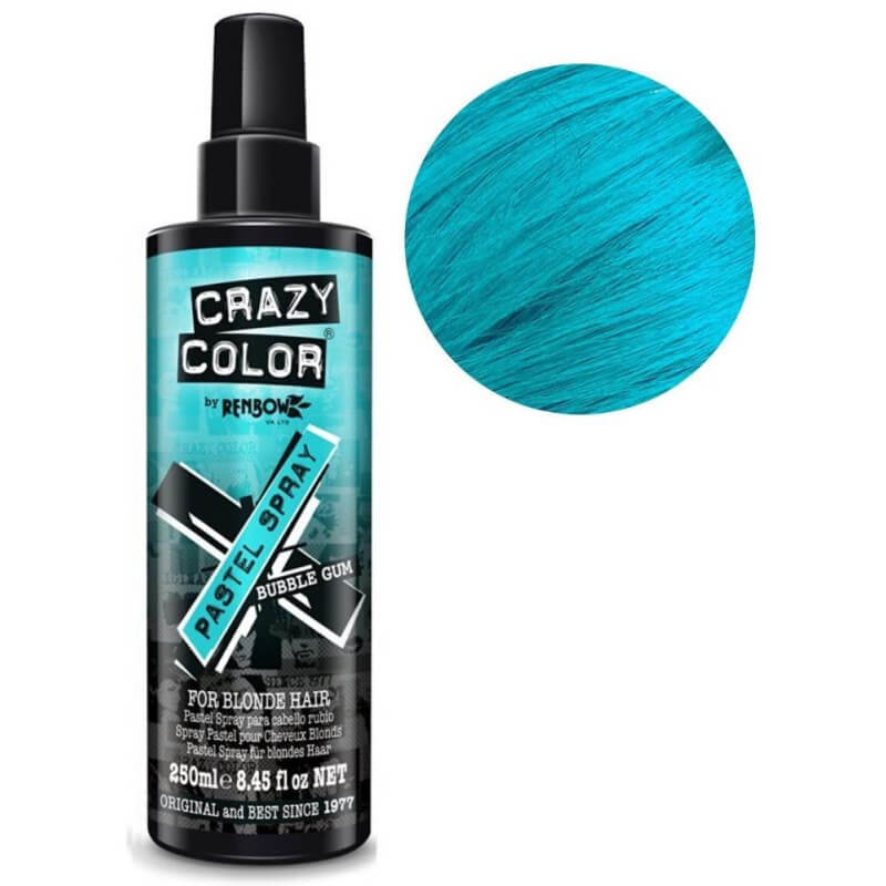 Pastelspray Bubblegum blauw CRAZY COLOR 250ML