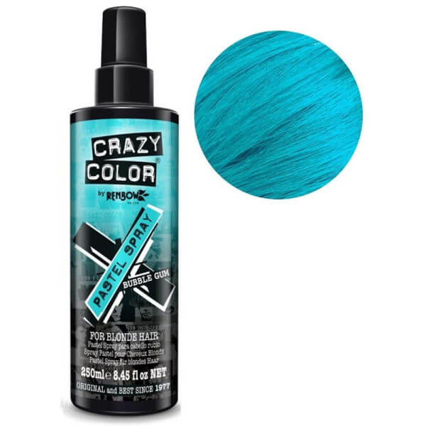 Pastelspray Bubblegum blauw CRAZY COLOR 250ML Pastelspray Bubblegum blauw CRAZY COLOR 250ML