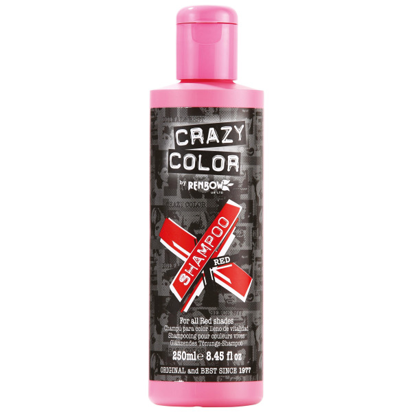 CRAZY COLOR 250ML reaktivierendes rotes Shampoo