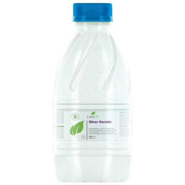 Leite alisador para cabelos loiros Silver Keratin LISSA'Ô 500ML. Leite alisador para cabelos loiros Silver Keratin LISSA'Ô 500ML.
