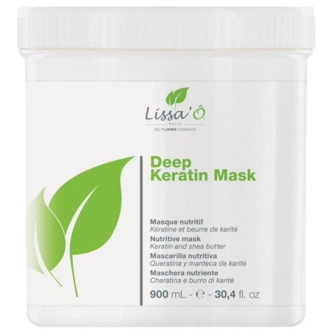 Masque cheveux sensibles Deep Keratin LISSA'Ô 900ML