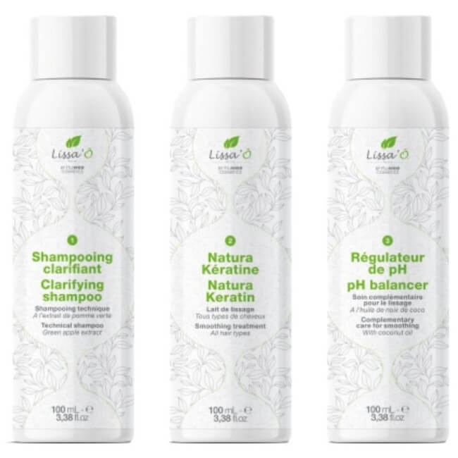 Kit de alisamento Natura Keratin LISSA'Ô