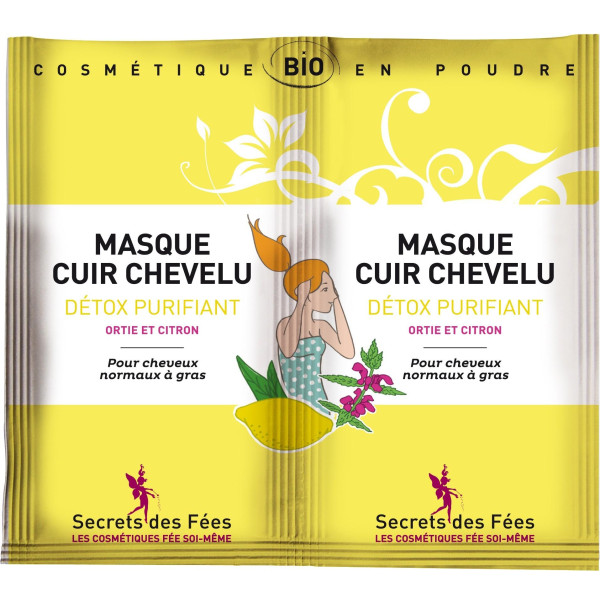 SECRETS DES FEES organic purifying detox scalp mask 2x16g SECRETS DES FEES organic purifying detox scalp mask 2x16g