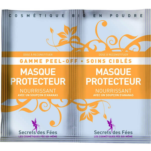 Protective nourishing peel-off mask organic SECRETS DES FEES 2x16g