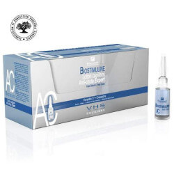 12 ampullen met eenmalige doses anti-haaruitval lotions.