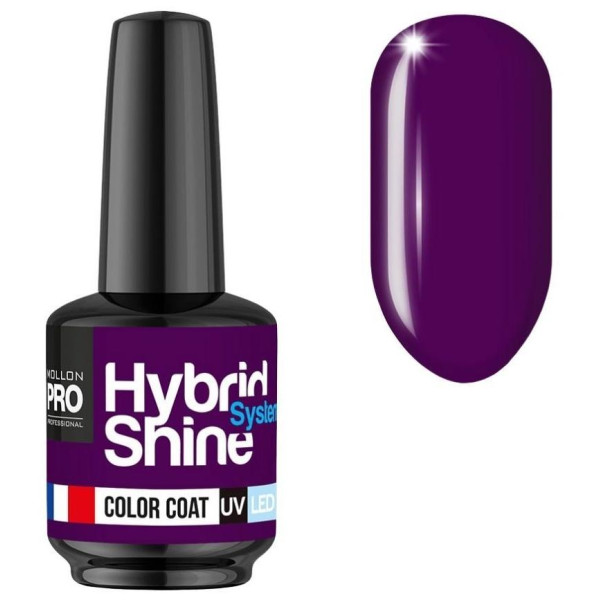 Mini barniz semipermanente Hybrid Shine n ° 315 Duchess purple MOLLON PRO 8ML